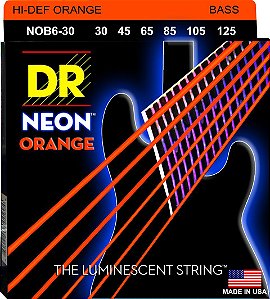 Encordoamento Hi-Definition NEON Orange Baixo 6 Cordas 30-125 - Standard Scale