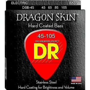 Encordoamento DR Strings Dragon Skin Baixo 4 Cordas 45-105 - Standard Scale