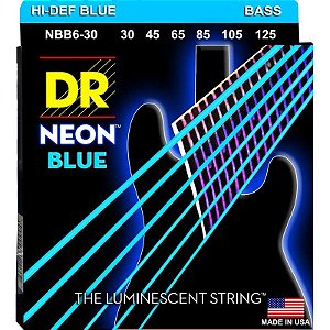 Encordoamento Hi-Definition NEON Blue, Baixo 6 Cordas 30-125 - Standard Scale