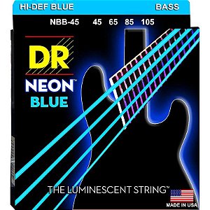 Encordoamento Hi-Definition NEON Blue, Baixo 4 Cordas 45-105 - Standard Scale