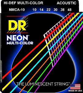 Encordoamento Hi-Definition NEON Multi-Color, Violão, 10-46