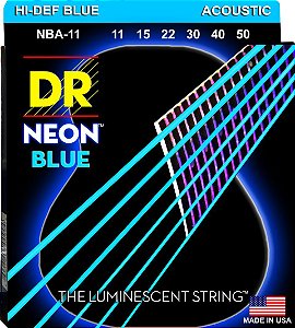 Encordoamento Hi-Definition NEON Blue, Violão, 11-50