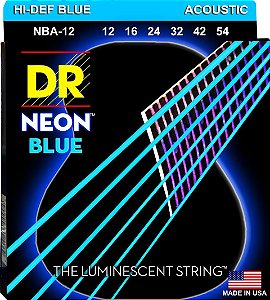 Encordoamento Hi-Definition NEON Blue, Violão, 12-54