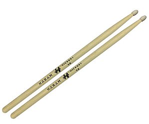 Baquetas HARAM 5B SELECTED HICKORY, Pontas de Nylon