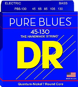 Encordoamento Pure Blues Baixo 5 Cordas, 45-130, Quantum-Níquel, Núcleo Redondo