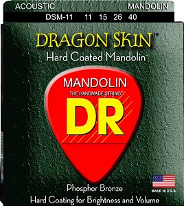 Encordoamento Dragon Skin Mandolin 11-15-26-40, Phosphor Bronze, Hexa, Terminal Em Laço