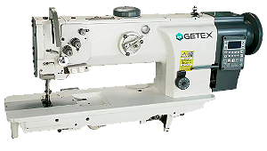 GE-5520D-AT - MÁQUINA DE COSTURA TRANSPORTE TRIPLO ELETRONICA, 2 AGULHAS, 33CM DE AREA TRABALHO - GETEX