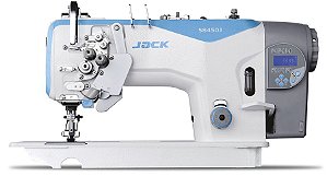 JK-58450J-403E - MÁQUINA DE COSTURA PESPONTADEIRA 2 AGULHAS ELETRÔNICA C/ BARRA ALTERNADA- JACK