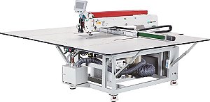 GE-13090-LSR-H - MÁQUINA DE COSTURA PROGRAMÁVEL C/ CAMPO DE 1300X900MM, C/ SISTEMA DE CORTE LASER - GETEX