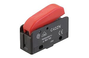 C42ZN - BOTÃO MICRO INTERRUPTOR VERMELHO PARA FERROS - MACPI