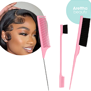Kit 3 Pentes – Baby Hair & Finalização | Arettha Beauty