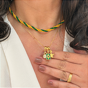 Colar 40cm Veneziana Patuá Brasil