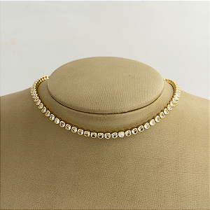 Choker 35Cm Riviera Cristal