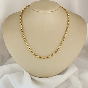 Colar 50Cm Elo Duplo Medio