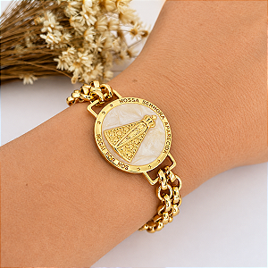 Pulseira Medalha Nossa Senhora Aparecida