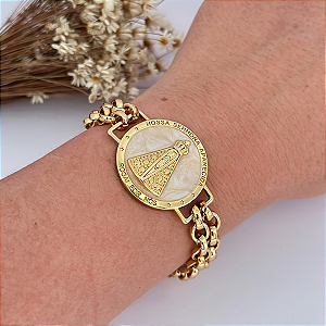 Pulseira Medalha Nossa Senhora Aparecida