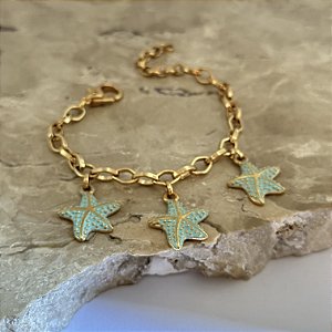 Pulseira Estrela Do Mar Resina