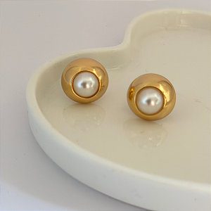 Brinco Pérola Moderno