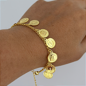 Pulseira Medalhas 10 Mandamentos