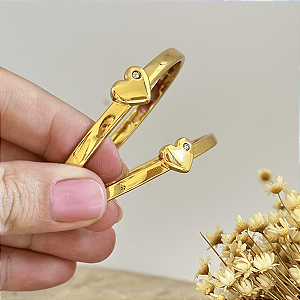 Bracelete Coração Mãe e Filha