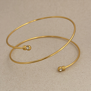 Bracelete Antebraço Minimalista Ponto De Luz