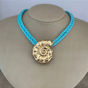 Colar 40cm Cordão São Francisco Torcido Fundo Do Mar