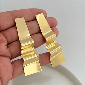 Brinco Geometrico Chapa Onda