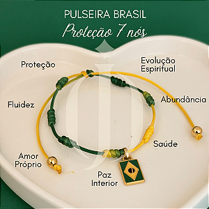 Pulseira 7 nós Proteção Brasil