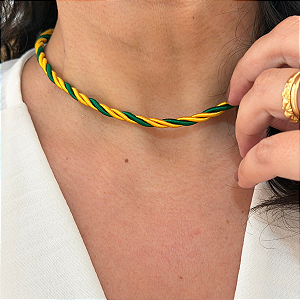 Choker 35cm Cordão São Francisco Brasil