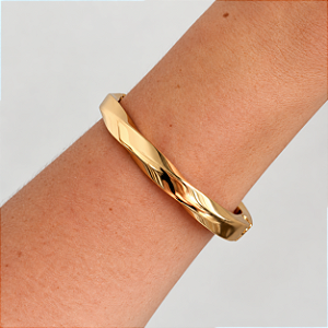 Bracelete Facetado Redondo
