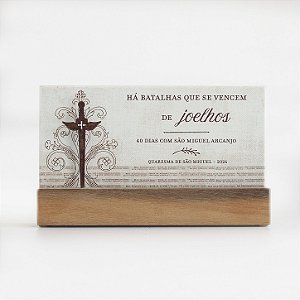 Peça de Mesa Marco de Fé – Essencial | São Miguel