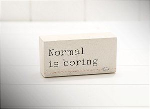 Mini bloco mad. clara "normal is..."