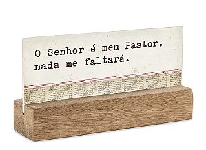 Bloco placa p "o senhor é meu..."