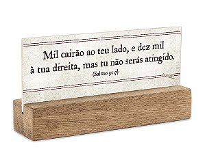 Bloco placa p "mil cairão..."