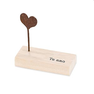 Mini escultura de mesa "te amo..."