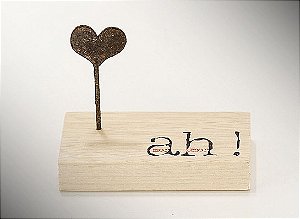Mini escultura de mesa "amor, humor..."