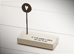 Mini escultura de mesa "eu estou usando..."