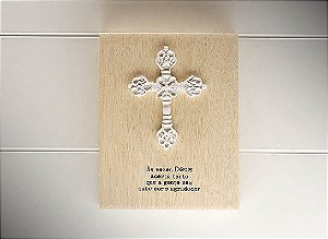 Quadrinho mad. clara aplique "ás vezes..."