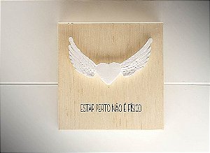 Quadrinho mad. clara aplique "estar..."