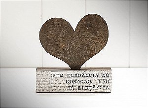Bloco ferro silhueta coração Sem elegância...