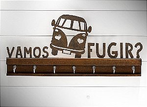 Porta chaves ferro mad. "vamos fugir..." kombi g