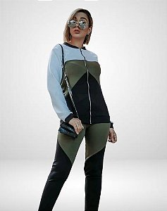 Conjunto Calça e Blusa Manga Longa
