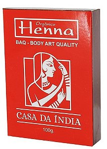 Henna Orgânica  100G - BAQ- Body Art Quality