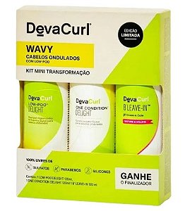 Deva Curl Wavy Deligth Kit - Shampoo + Condicionador + Leave-in