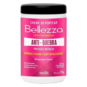 Creme de Pentear Hidran Bellezza Anti-quebra Óleo de Argan e Silicone 1Kg