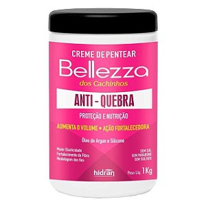 Creme de Pentear Hidran Bellezza Anti-quebra Óleo de Argan e Silicone 1Kg