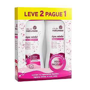 Sabonete Líquido Íntimo Cia Natureza Água Micelar 210ml L2P1