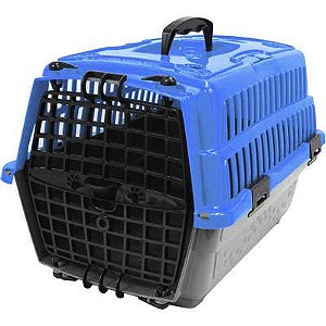 Caixa Transporte Pet Injet Azul N1