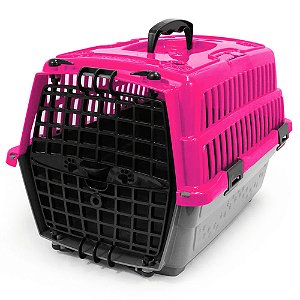 Caixa De Transporte Pet Injet Love Travel 1 Rosa