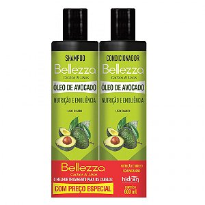 Kit Bellezza Shampoo+ condicionador Óleo Avocado 600ml